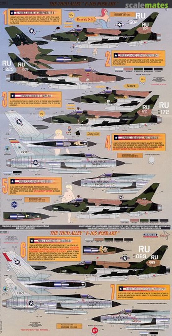 Boxart The Thud Alley "F-105 Nose Art" ALC-72004 Albatros Modelworks