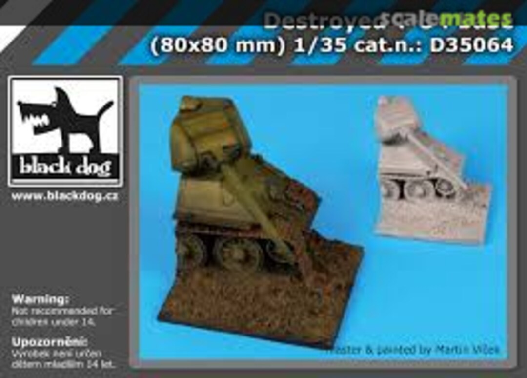 Boxart Destroyed T 34 base D35064 Black Dog