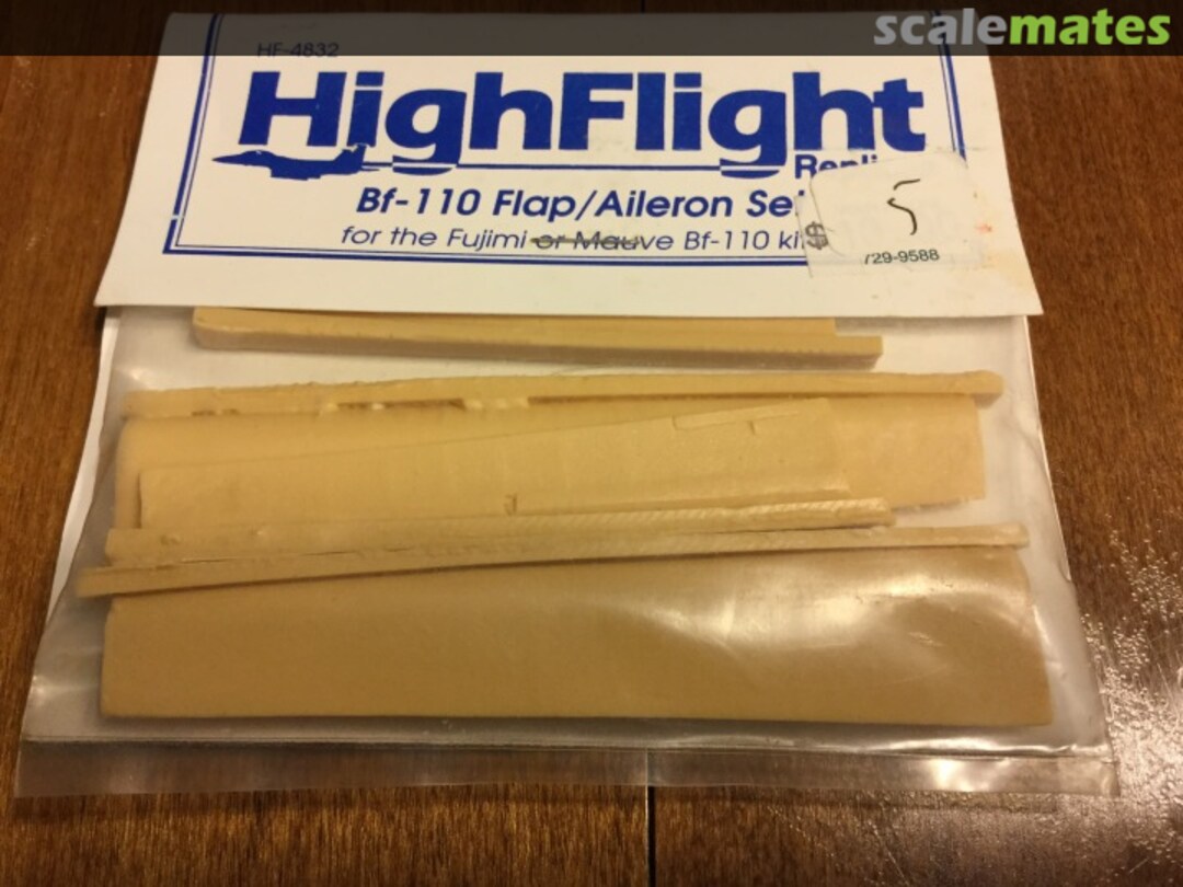 Boxart BF 110 flap/aileron set HF-4832 HighFlight Replicas