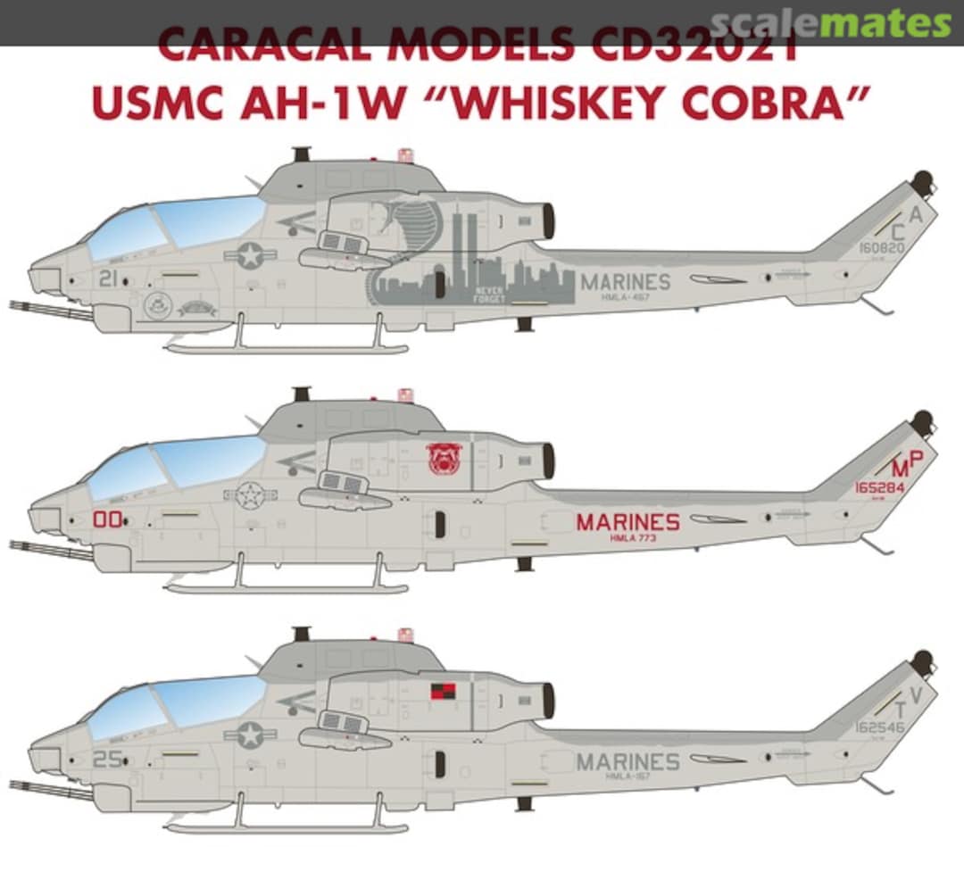 Boxart USMC AH-1W "Whiskey Cobra" CD32021 Caracal Models