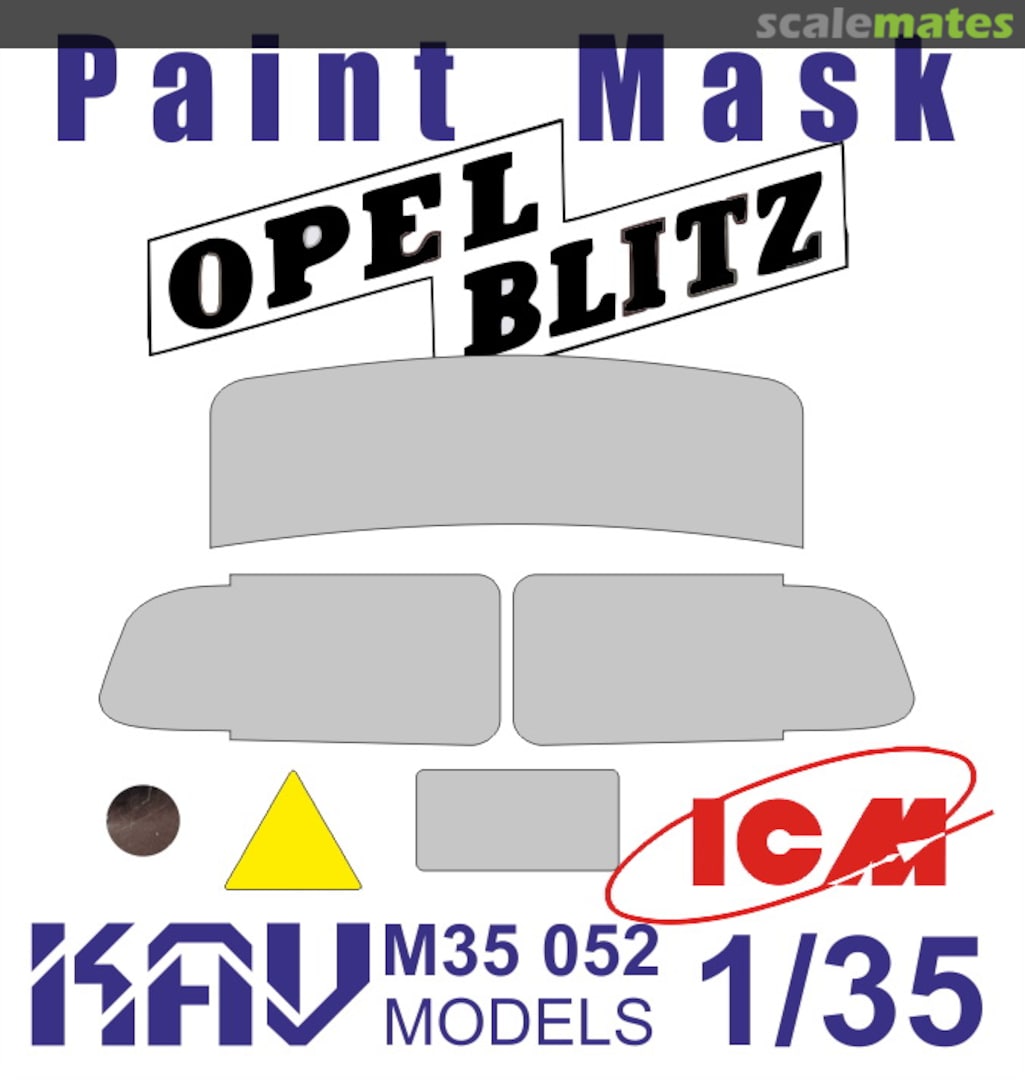 Boxart Paint Mask for Opel Blitz (ICM) KAV M35 052 KAV models