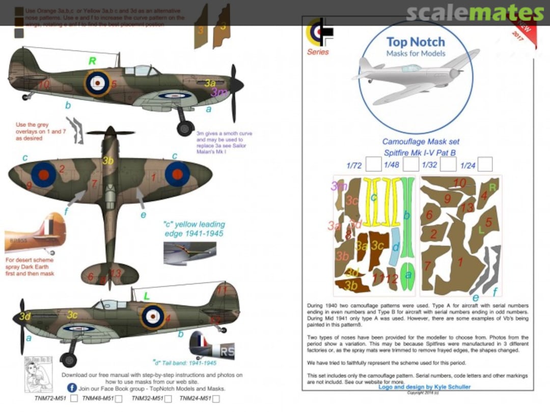 Boxart Spitfire Mk I-V TNM48-M51 TopNotch