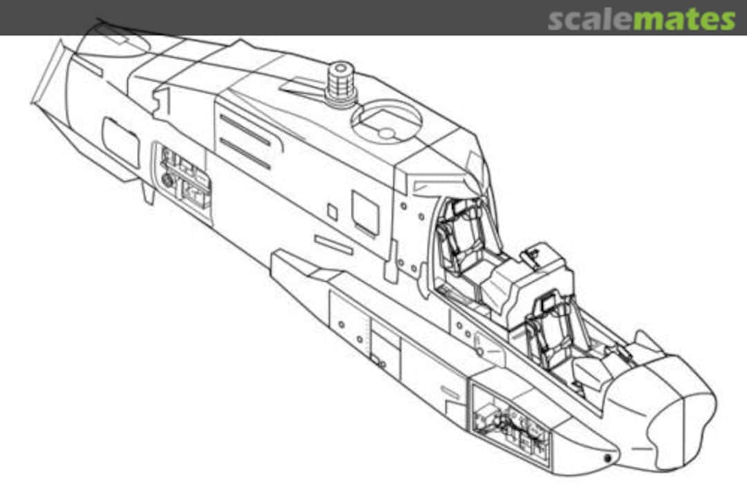 Boxart AH-64A - interior set 7059 CMK