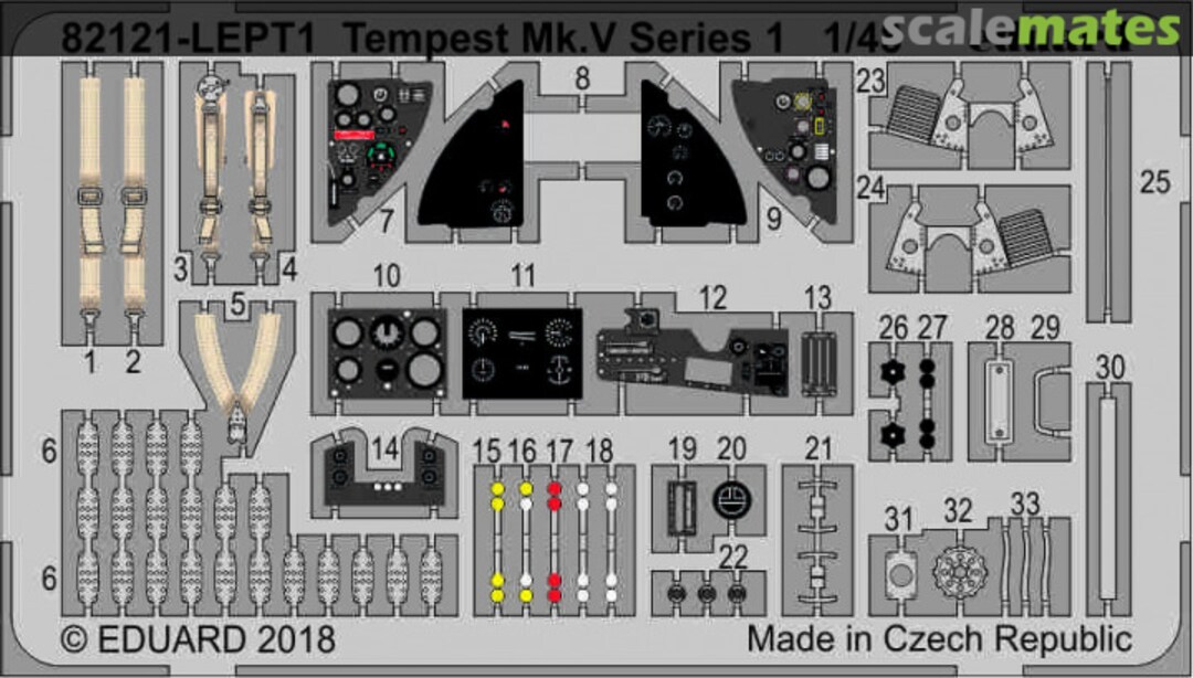 Boxart Tempest Mk. V PE-set 82121-LEPT Eduard