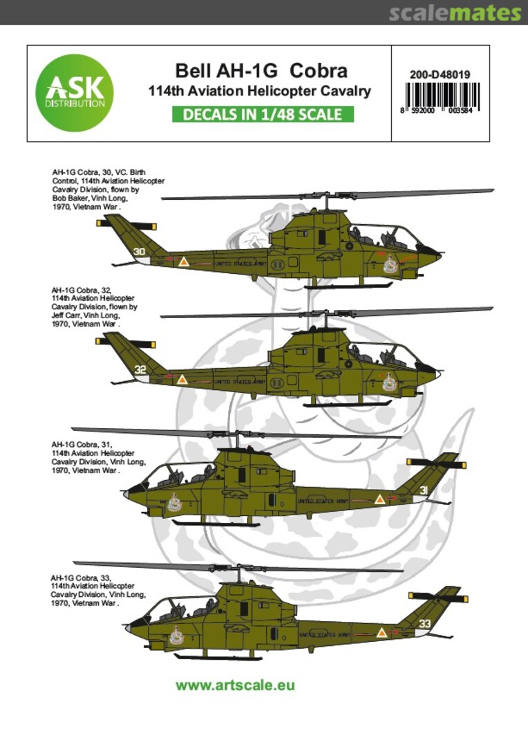 Boxart Bell AH-1G Cobra 200-D48019 ASK