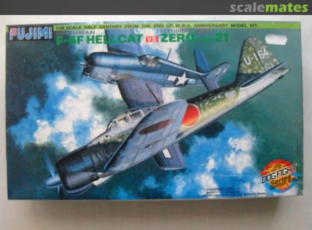 Boxart F-6F Hellcat vs A6M2 Zero Type 21 35509 Fujimi