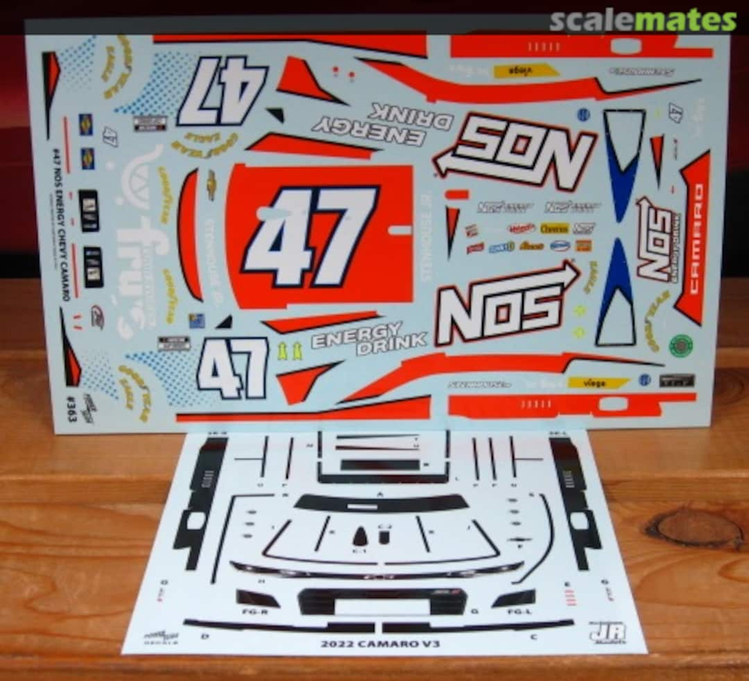 Boxart #47 NOS Energy Drink Ricky Stenhouse 2022 Camaro 363 Powerslide Decals