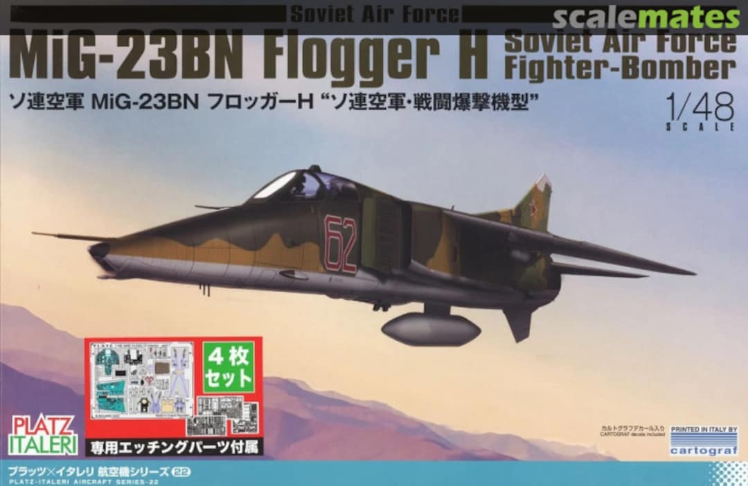 Boxart MiG-23BN Flogger H Soviet Air Force Fighter-Bomber w/Photo-etched Parts TPA-4 Platz