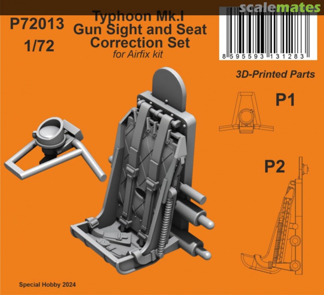 Boxart Typhoon Mk.I Gun Sight and Seat Correction Set P72013 CMK