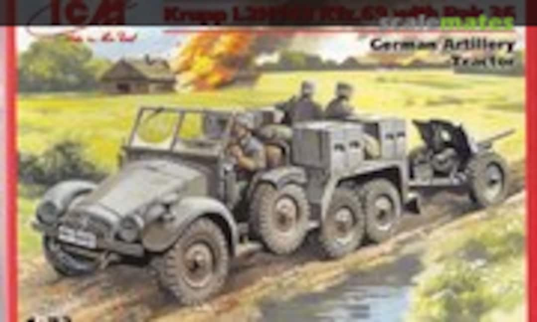 1:72 Kfz. 69 Protzkraftwagen Krupp L2H143 with Pak 36 (ICM 72461)