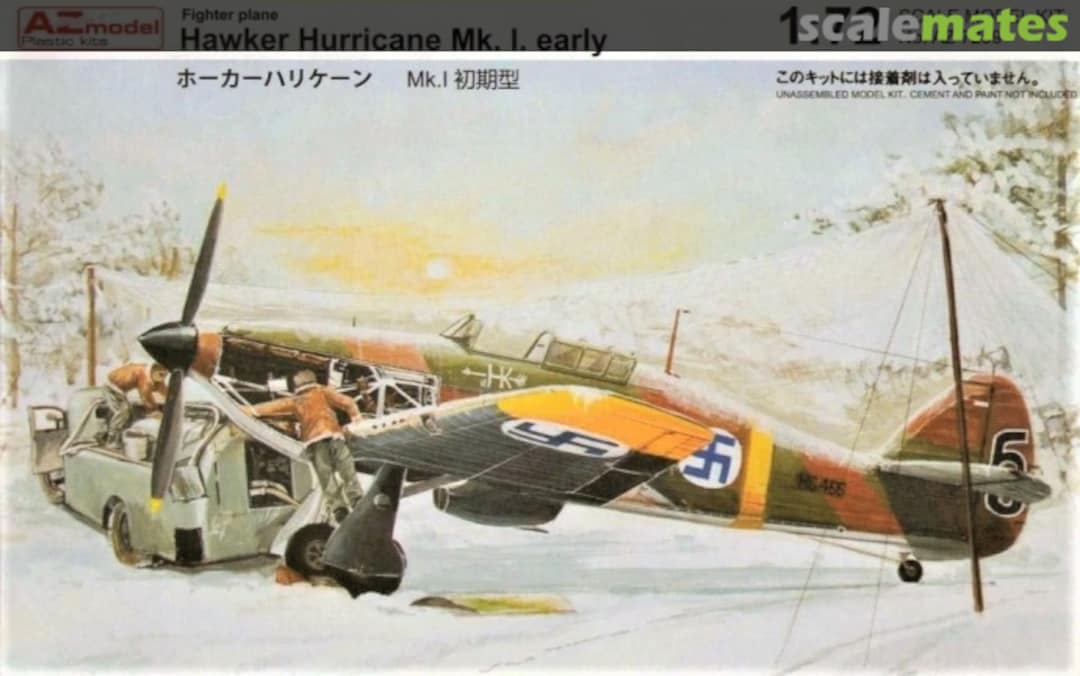 Boxart Hawker Hurricane Mk.1 early AZ7259 AZmodel