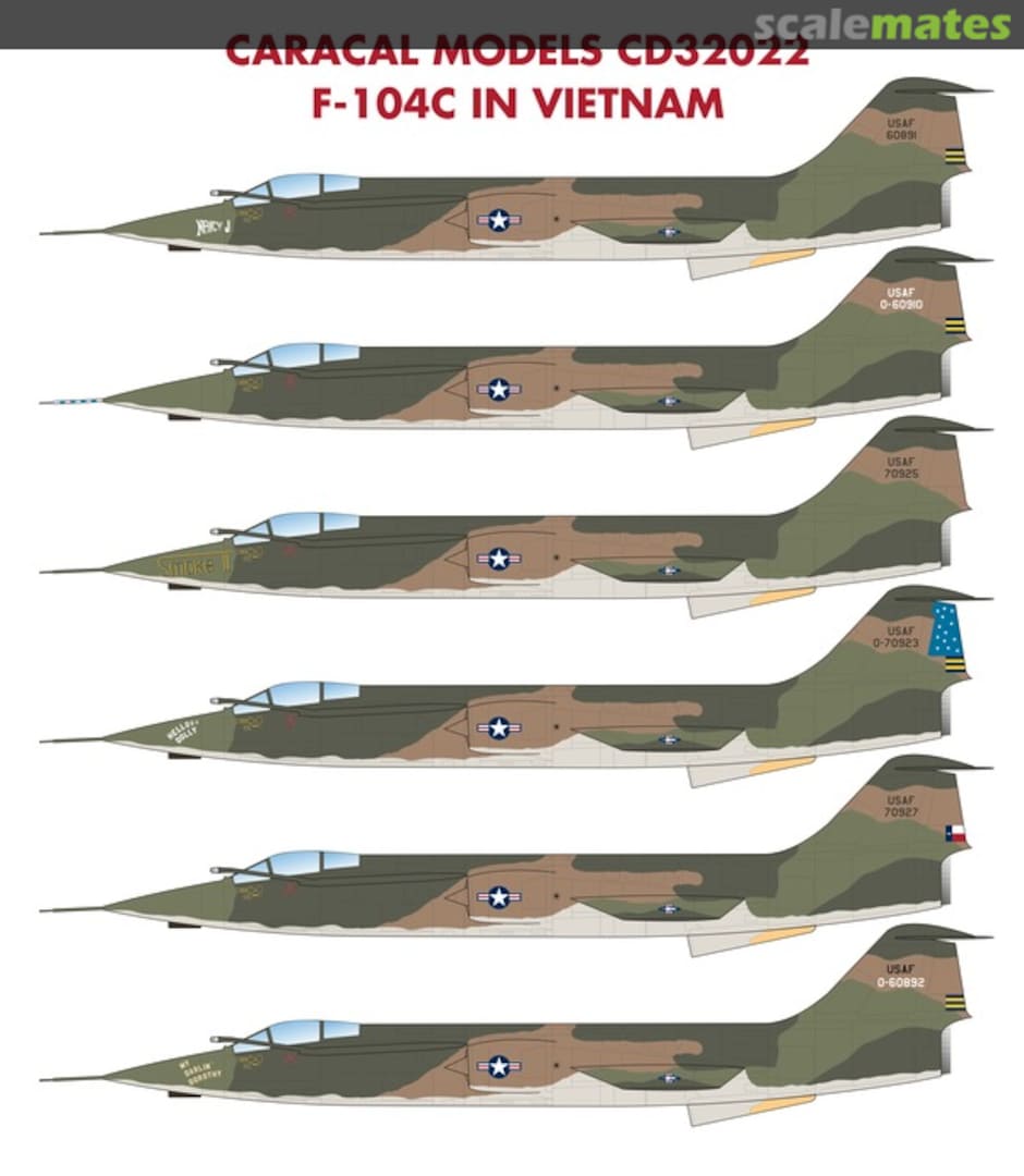 Boxart F-104C in Vietnam CD32022 Caracal Models