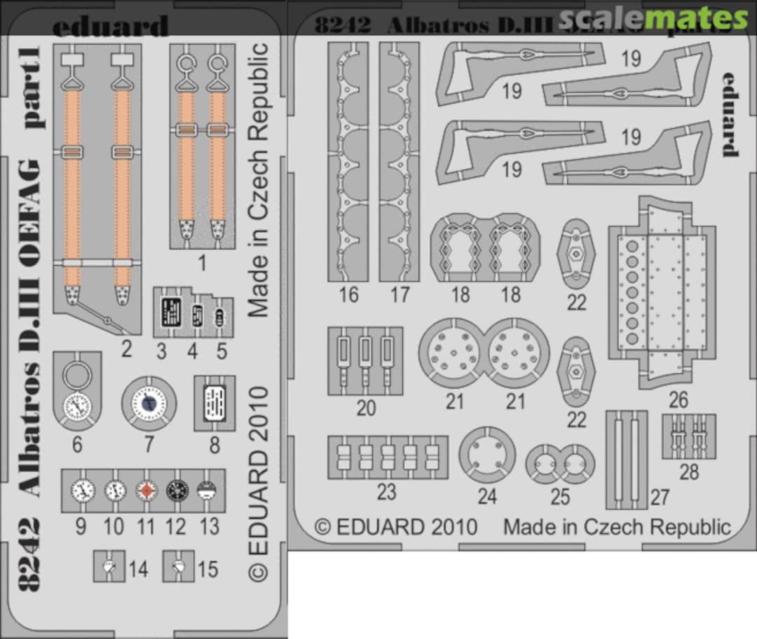 Boxart Albatros D. III Oeffag 253 PE-set 8242-LEPT Eduard