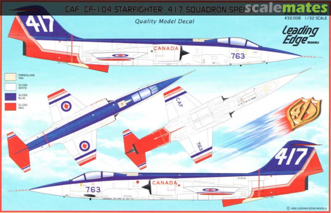 Boxart CAF CF-104 Starfighter 417 Squadron Special 72.041 Leading Edge