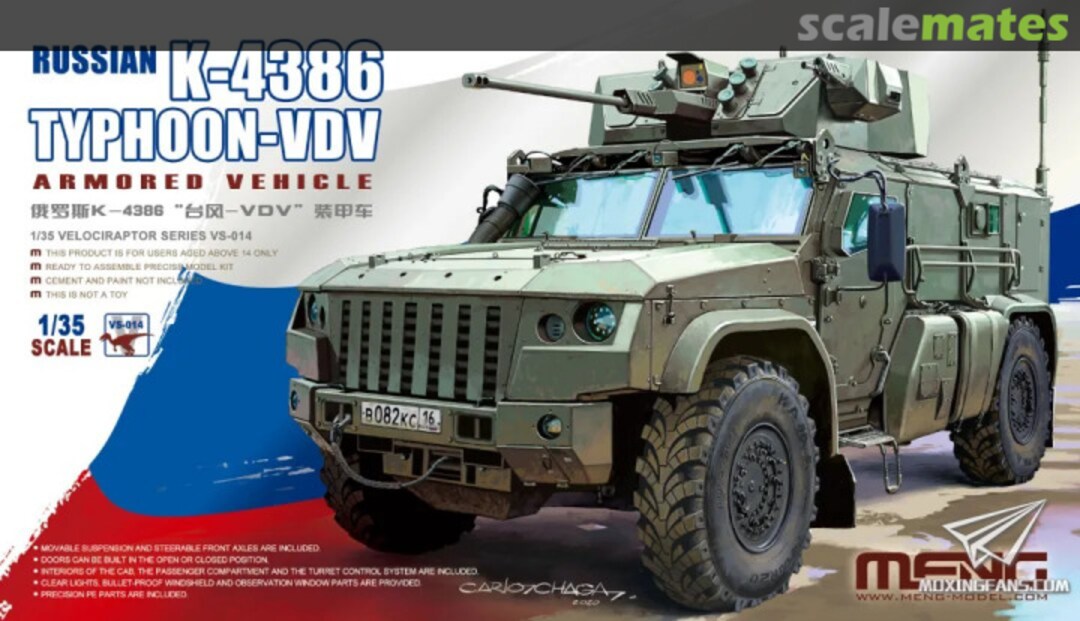 Boxart K-4386 Typhoon-VDV VS-014 Meng Model