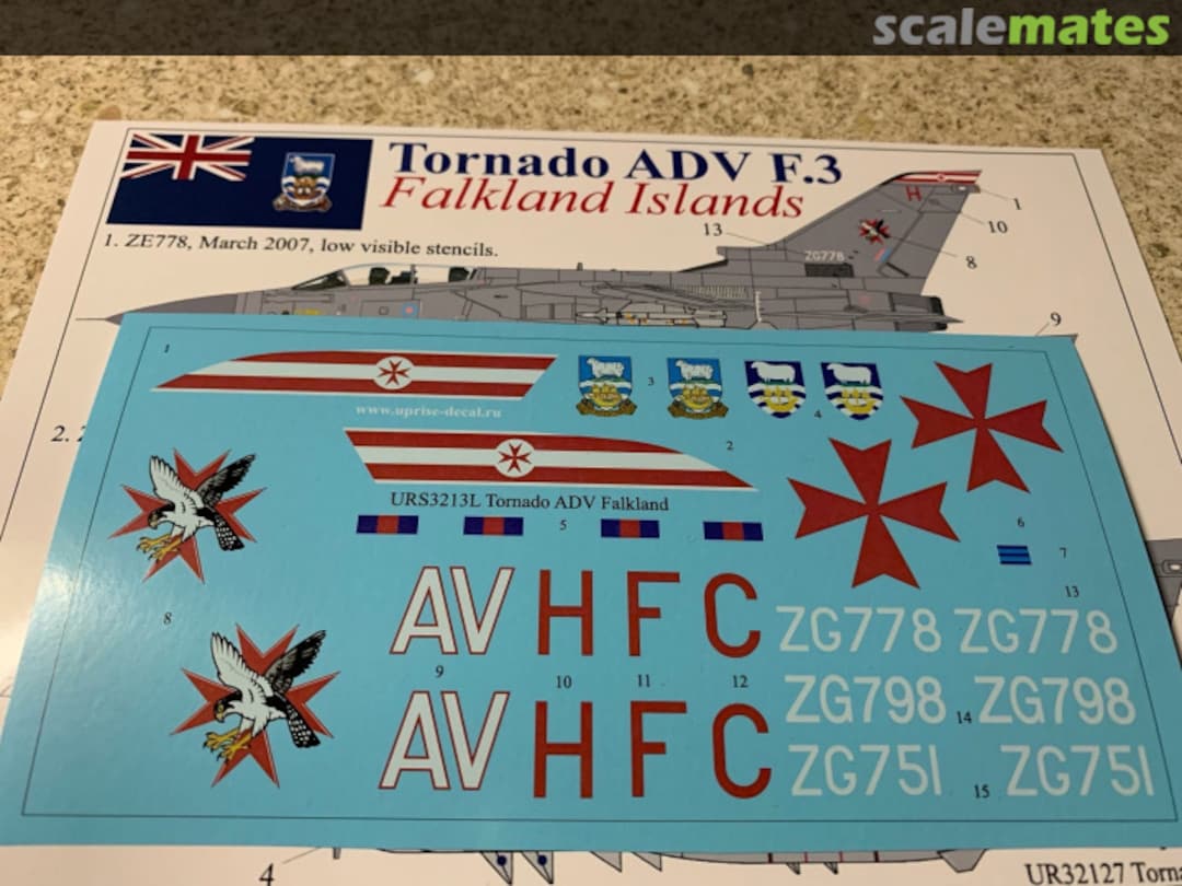 Contents Tornado ADV F.3 Falkland Islands UR32127 UpRise