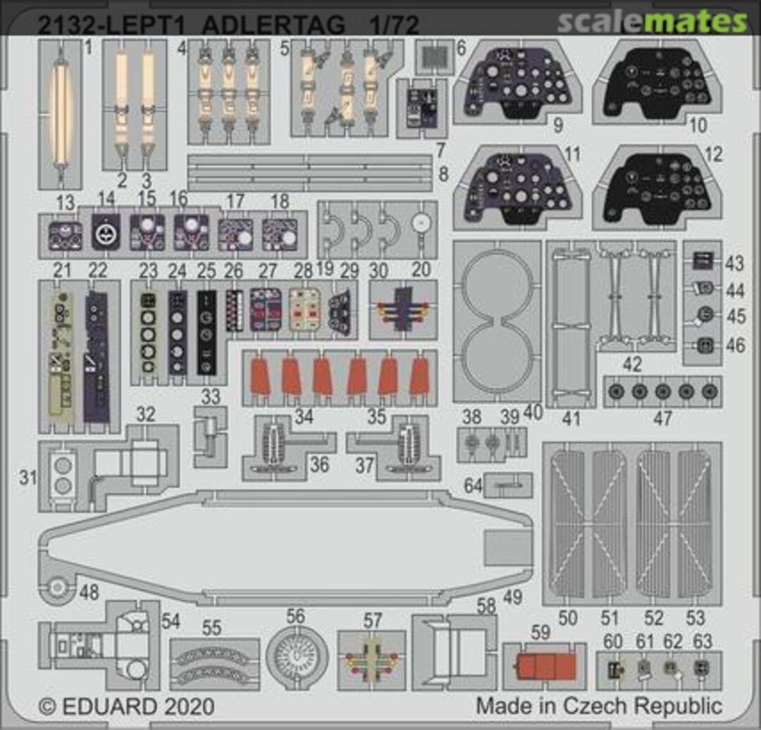 Boxart Adlertag (Bf 110C/D) PE-Set 2132-LEPT Eduard