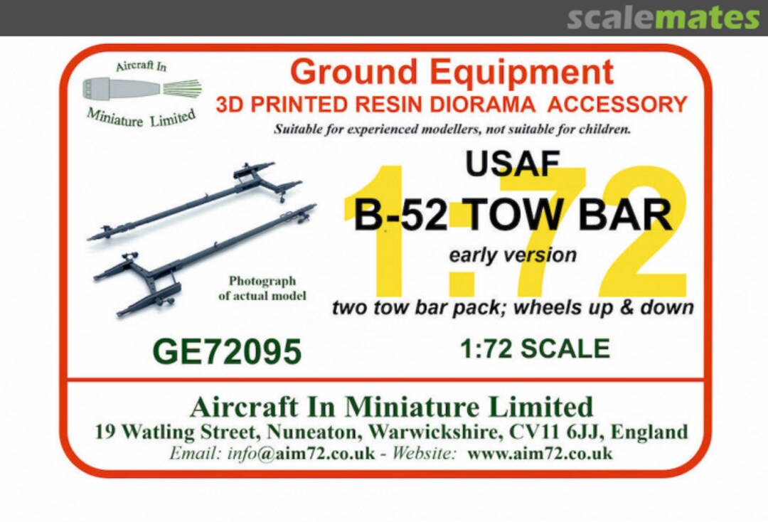 Boxart B-52 Tow Bar (Early) GE72095 Aircraft In Miniature Ltd