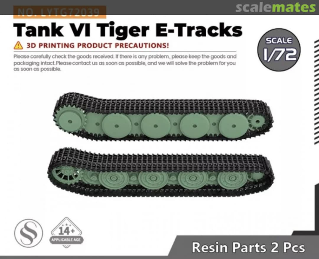 Boxart Tank VI Tiger E-Tracks LYTG72039 Yao's Studio