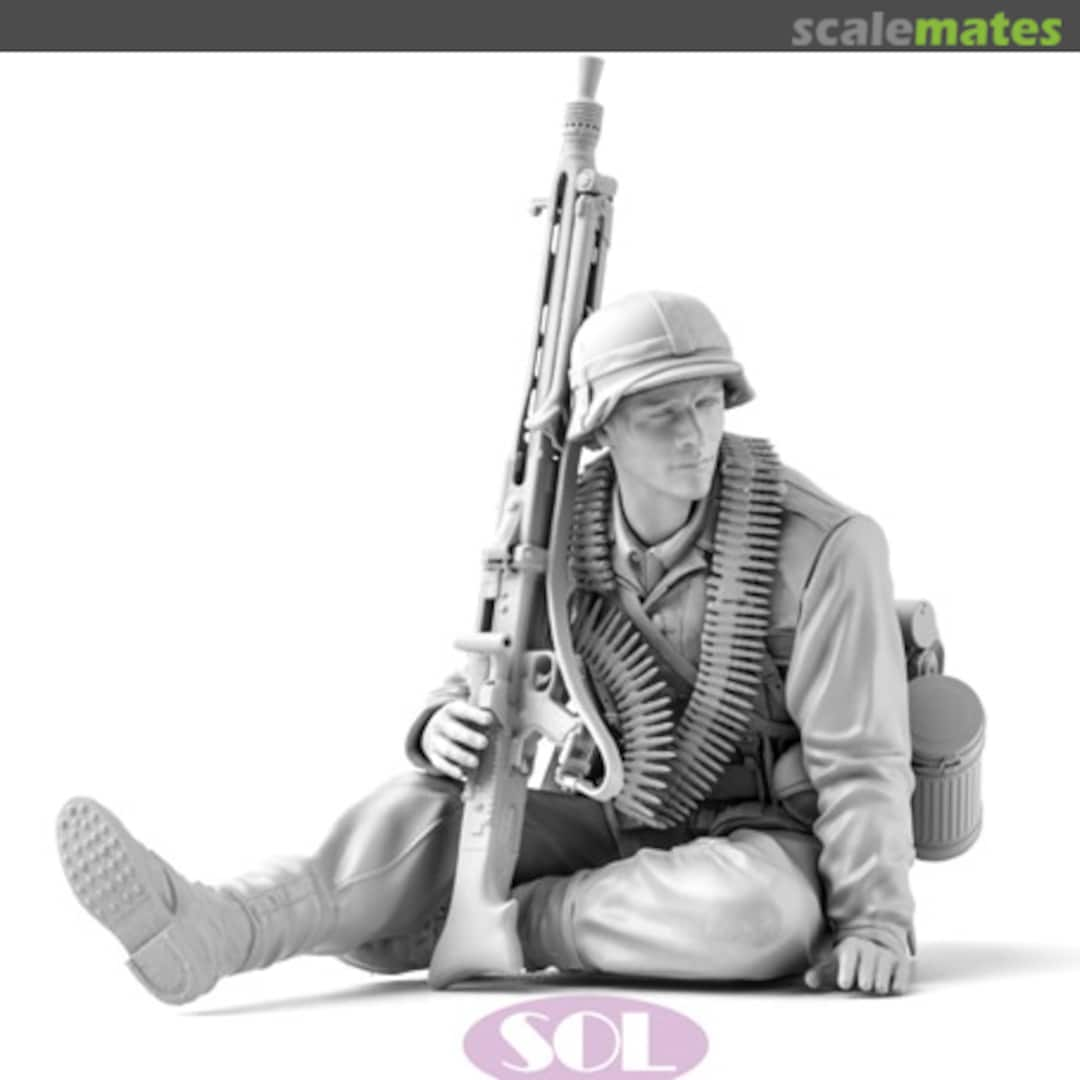 Boxart WWII German Infantry MG42 Gunner MM778 SOL