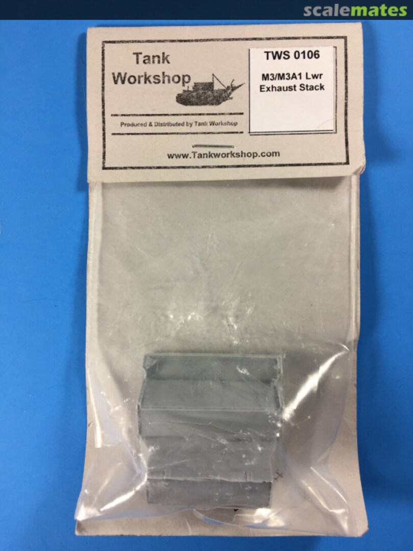 Boxart M3A1/A3 Lower exhaust adapter TWS0106 Tank Workshop