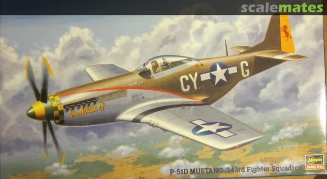 Boxart P-51D Mustang `343rd Fighter Squadron´ 09267 Hasegawa