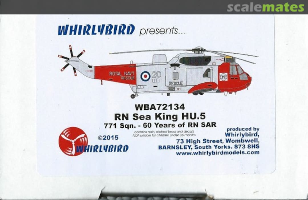 Boxart RN Sea King HU.5 WBA72134 Whirlybird