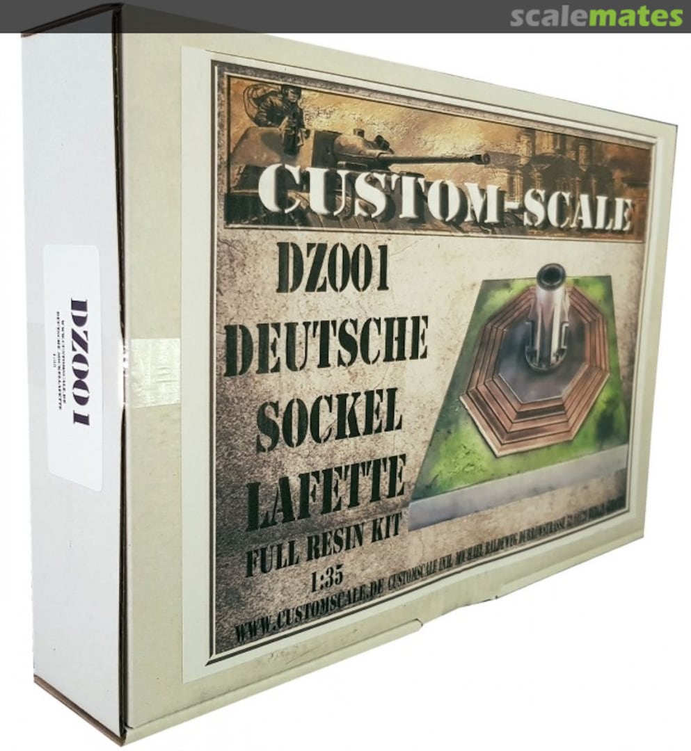 Boxart Deutsche Sockellafette DZ001 Custom-Scale