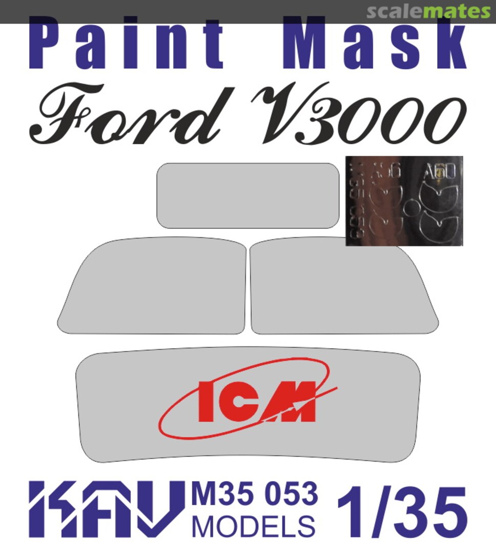 Boxart Paint Mask for Ford V3000S (ICM) KAV M35 053 KAV models