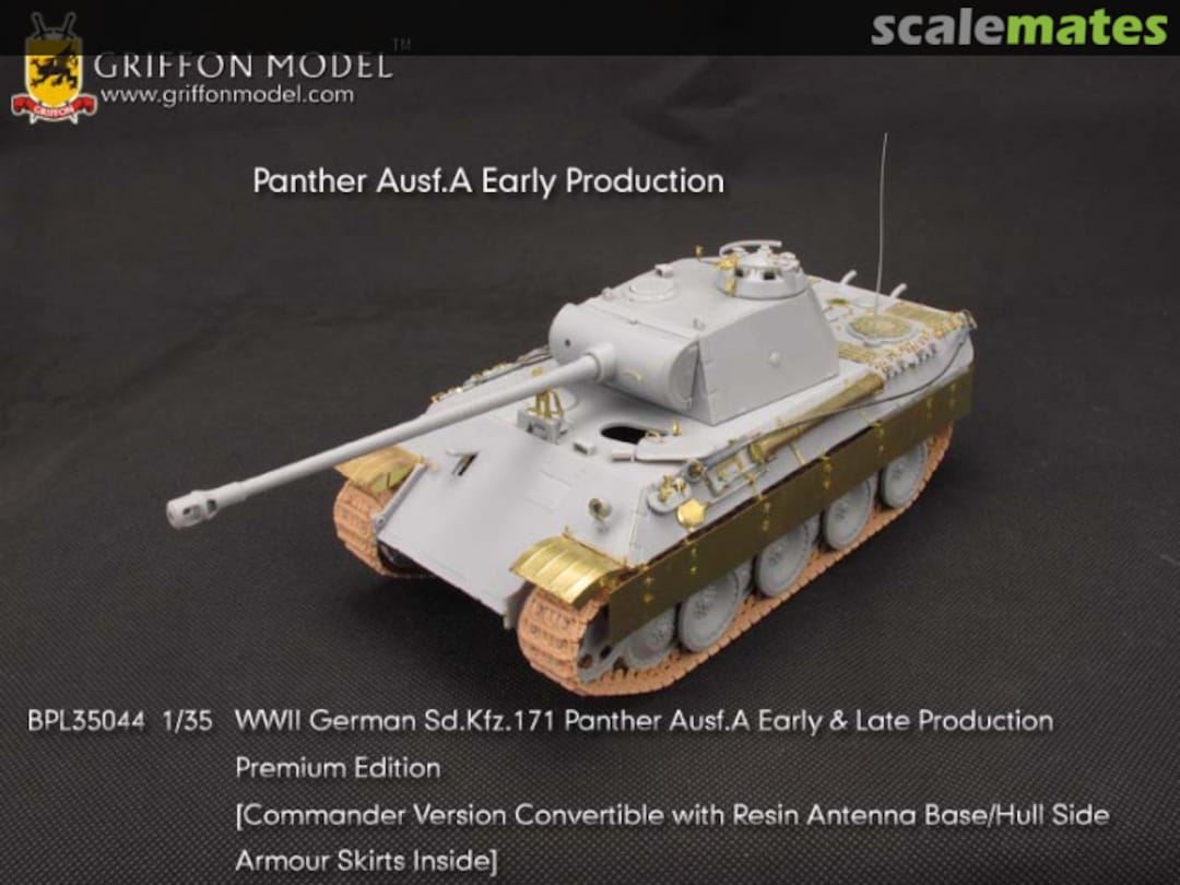 Boxart WW II German Sd.Kfz.171 Panther Ausf.A Early & Late Production - Premium Edition BPL35044 Griffon Model