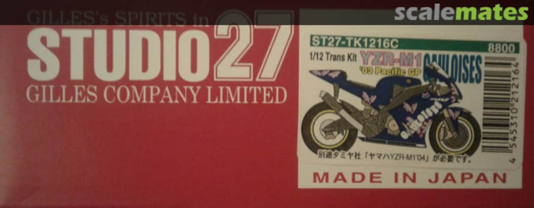 Boxart YZR-M1 "Gauloises" (2003) ST27-TK1216C Studio27