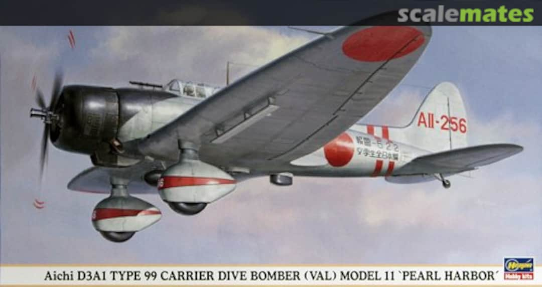 Boxart Aichi D3A1 Type 99 Carrier Dive Bomber (Val) Model 11 `Pearl Harbor´ 09686 Hasegawa