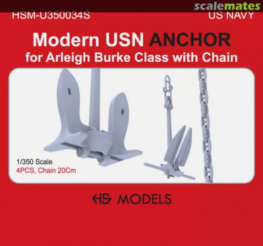 Boxart Modern USN Anchor HSM-U350034S HS Models