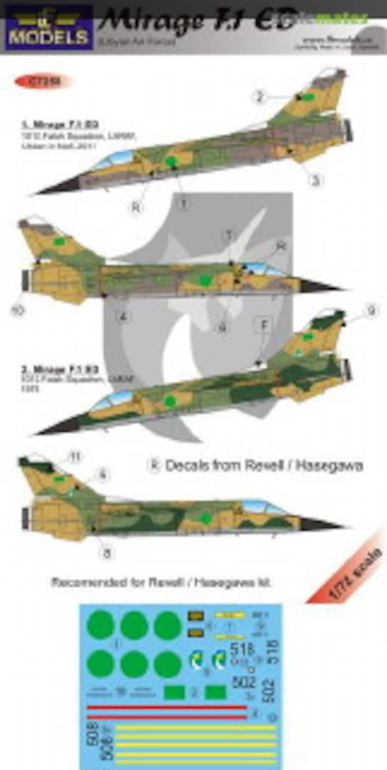 Boxart Mirage F.1ED LIBYAN AF C7258 LF Models