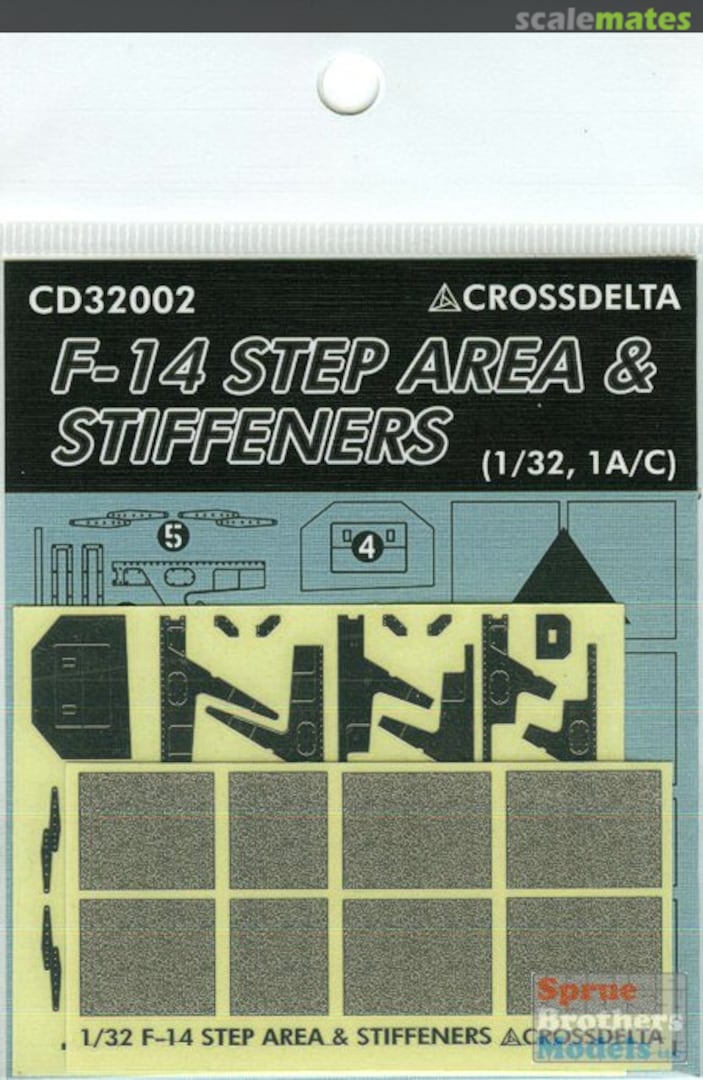 Boxart F-14 Step area & Stiffener plates CD32002 CROSSDELTA