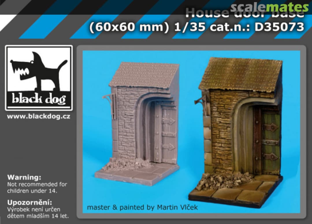 Boxart House door base D35073 Black Dog