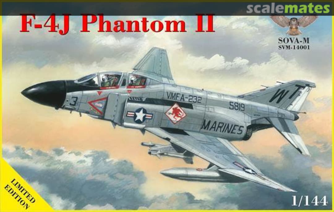 Boxart McDonnell Douglas F-4J Phantom II SVM-14001 SOVA-M