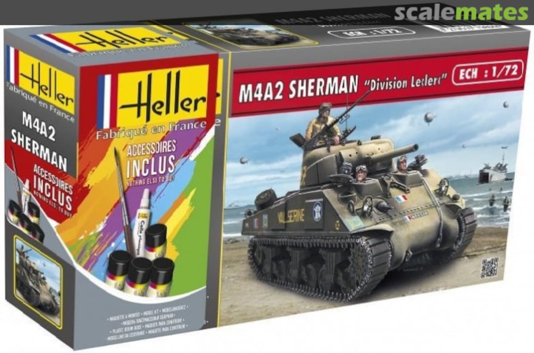 Boxart M4A2 Sherman "Division Leclerc" 56894 Heller