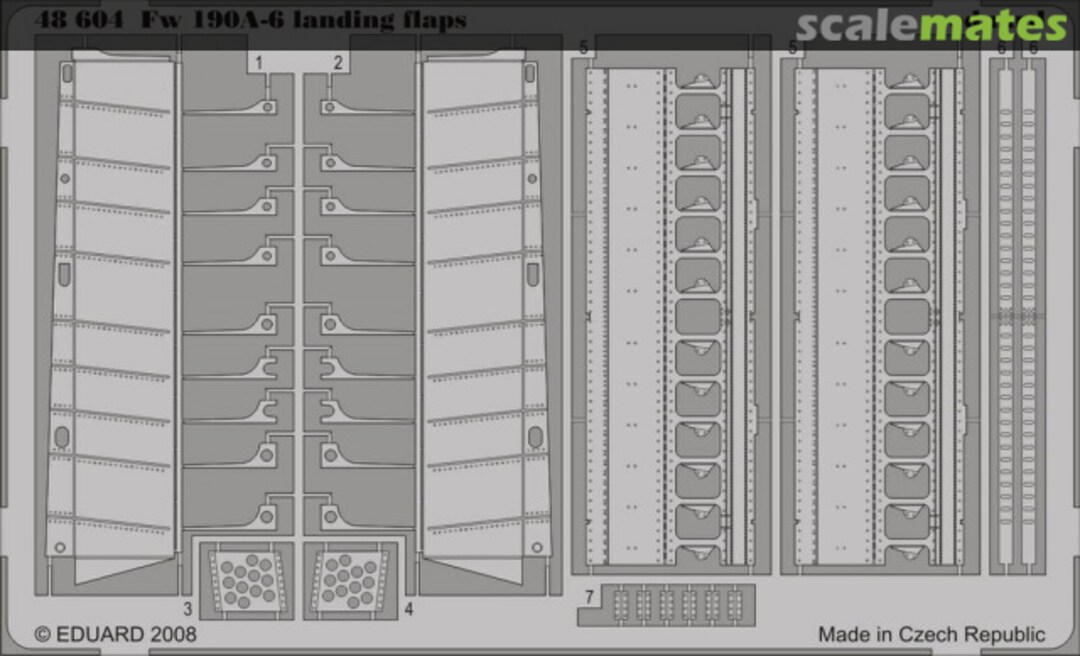 Boxart Fw 190A-6 landing flaps 48604 Eduard