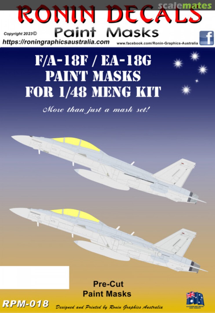 Boxart F/A-18F /G "Basic" Paint Masks RPM-018 Ronin Decals