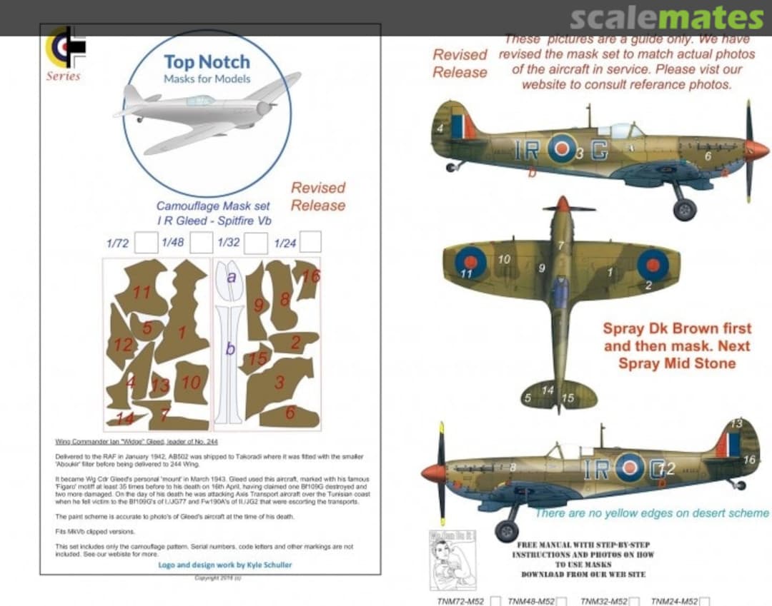 Boxart Spitfire Vb I.R Gleed's TNM48-M52 TopNotch