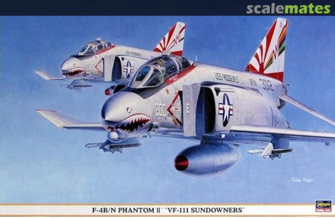 Boxart F-4B/N Phantom II `VF-111 Sundowners´ 09662 Hasegawa