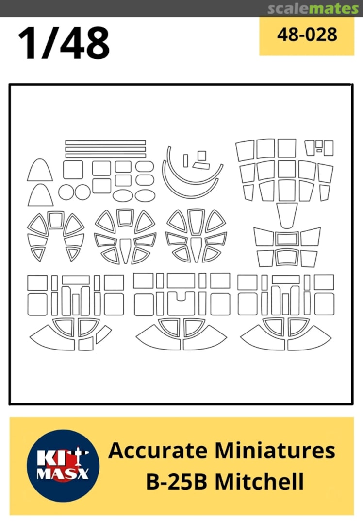 Boxart B-25B Mitchell 48-028 Kit Masx