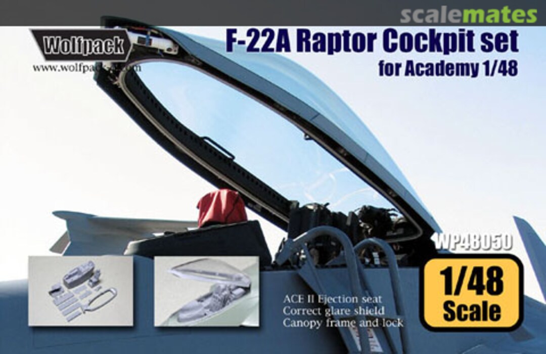 Boxart F-22A Raptor Cockpit Set WP48050 Wolfpack