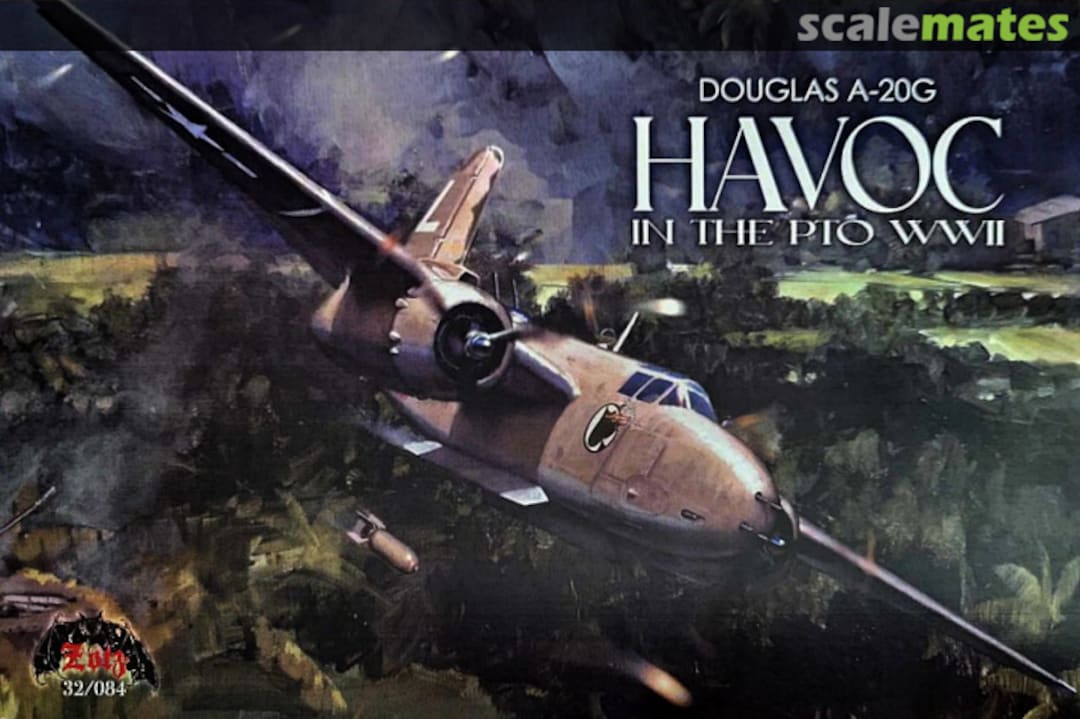 Boxart Douglas A-20G Havoc in the PTO WWII 32084 Zotz Decals