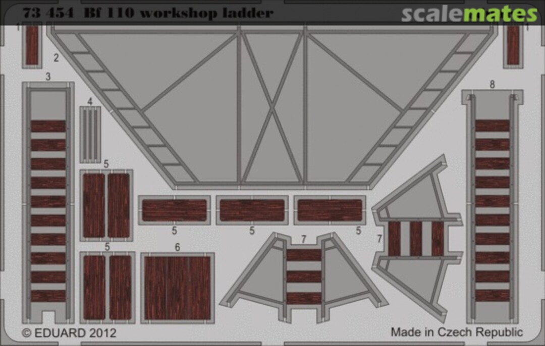 Boxart Bf 110 workshop ladder 73454 Eduard