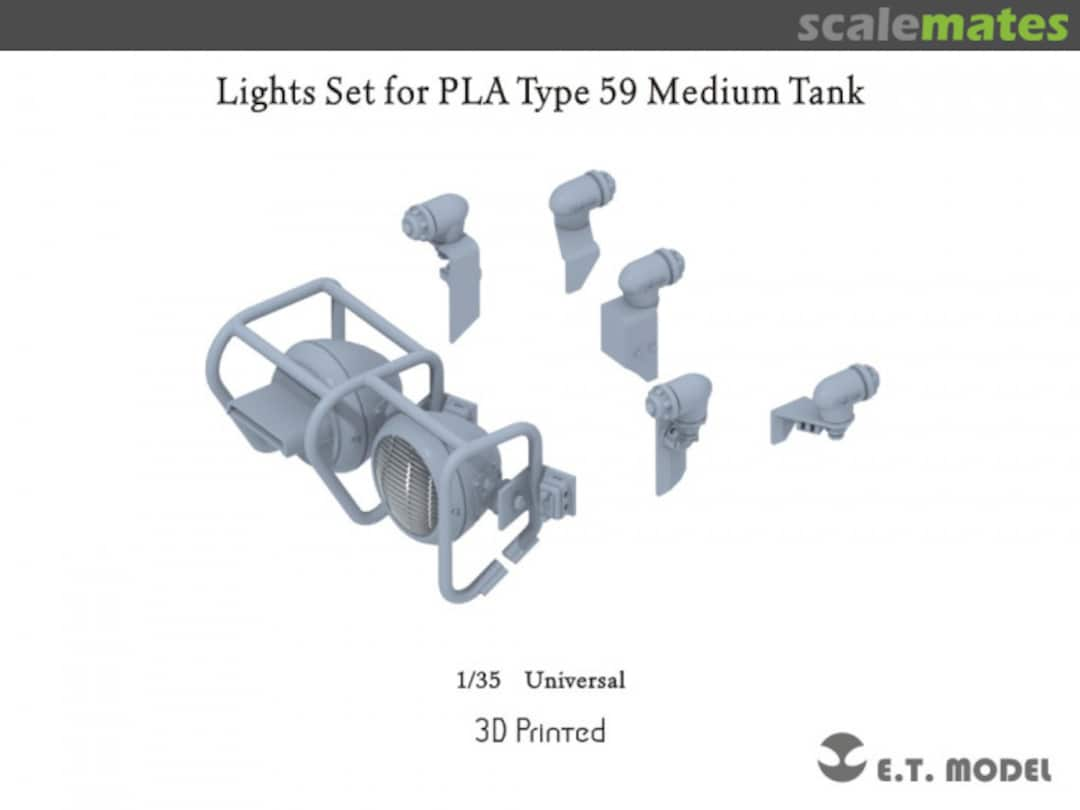 Boxart Lights Set for PLA Type 59 Medium Tank P35-258 E.T. Model