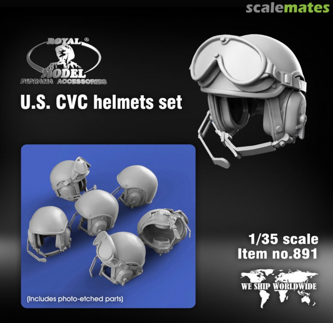 Boxart U.S. C.V.C. Helmets Set 891 Royal Model