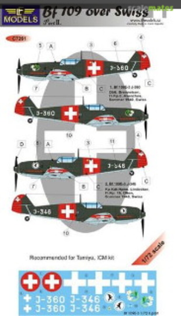 Boxart Bf-109 OVER SWISS Part II. C7261 LF Models