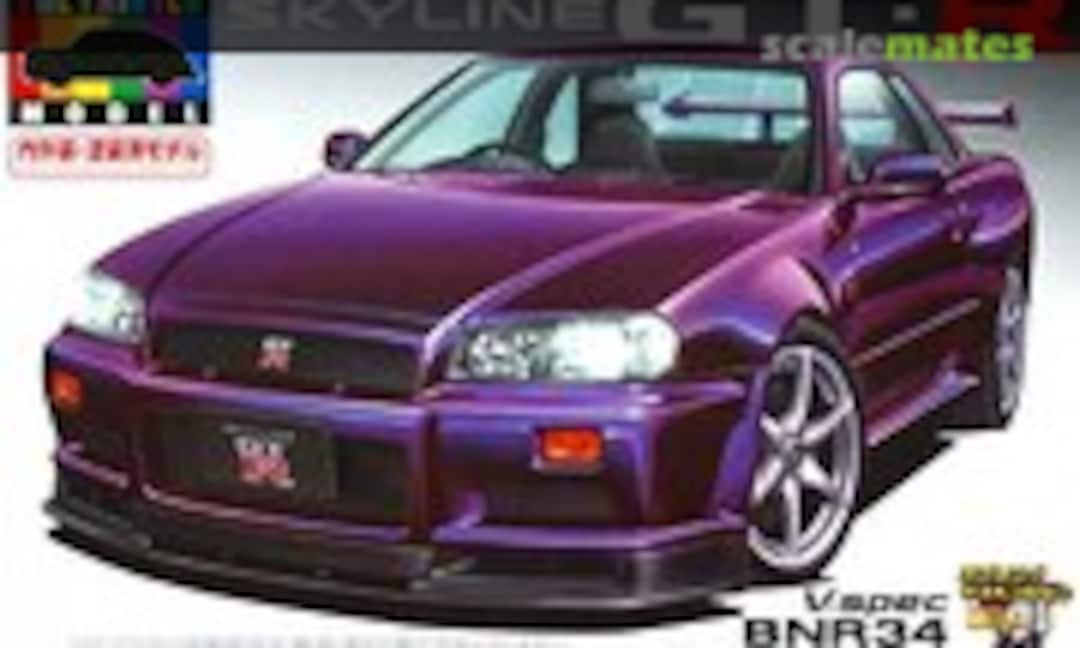 1:24 Skyline GT-R V-spec BNR34 Midnight Purple III (Aoshima 047309)